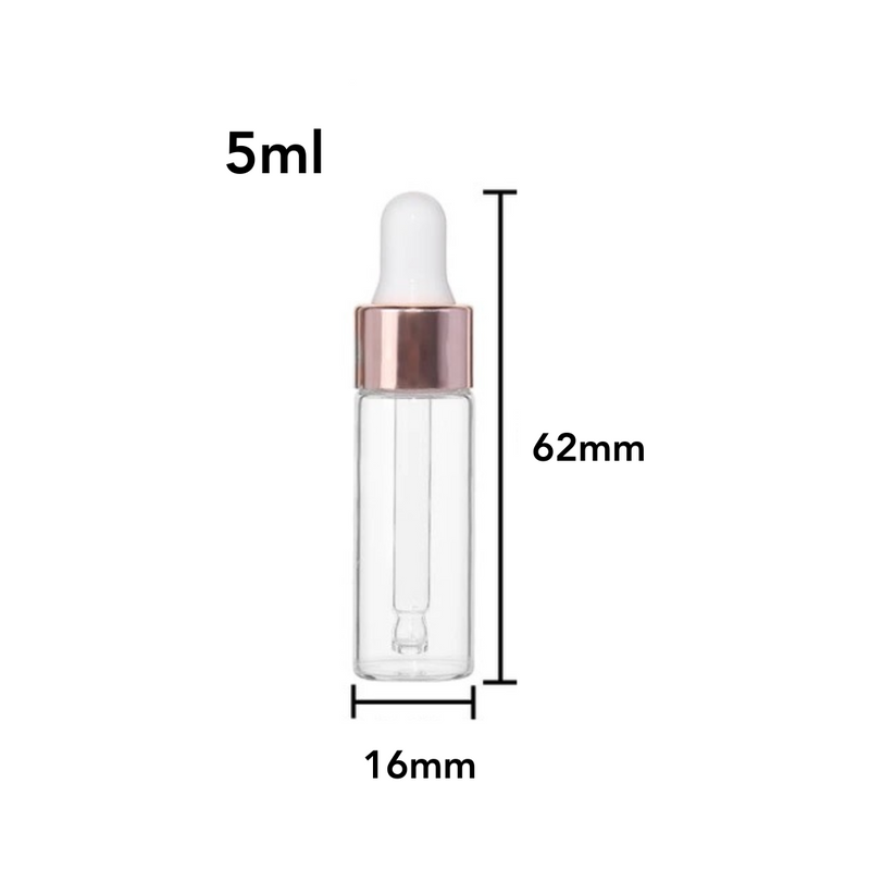 Rose Gold Dropper Bottle (10 pack)