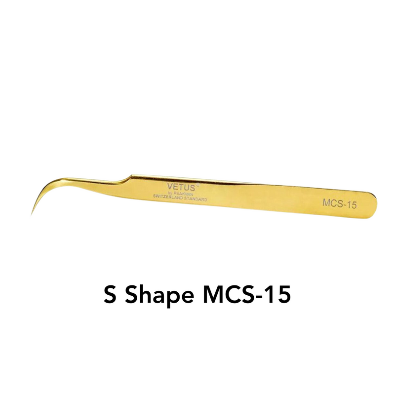 Vetus Gold Tweezers (Set of 4)